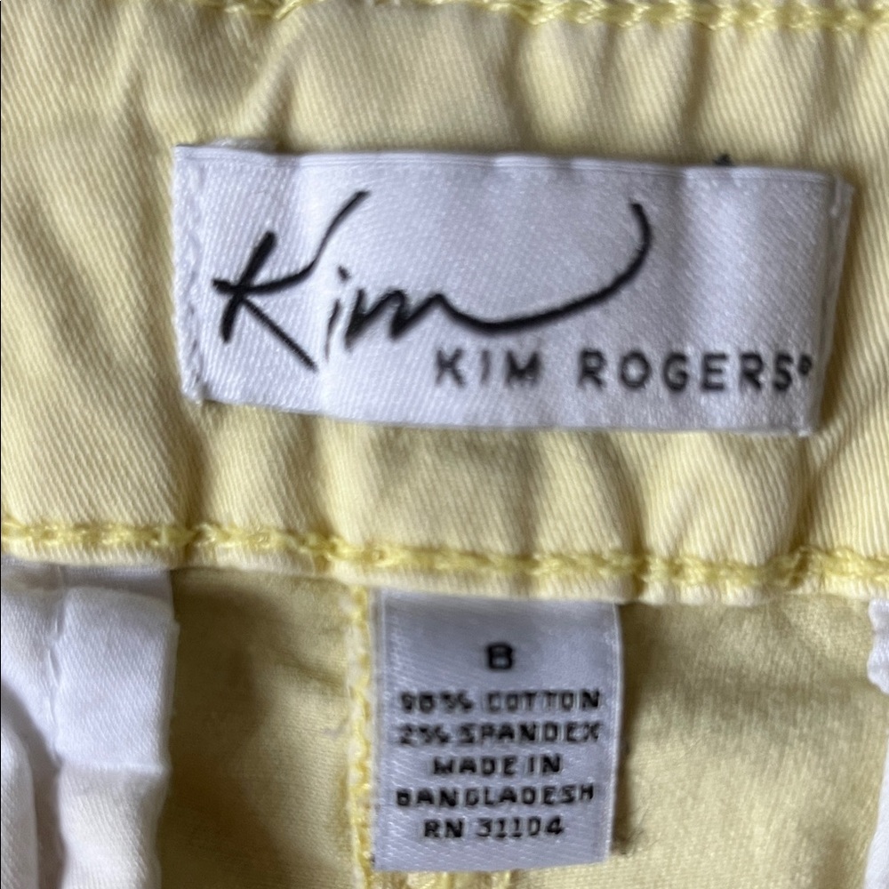 Kim Rogers Light Yellow Bermuda Shorts - Picture 2 of 3